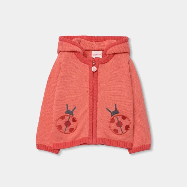 Chaqueta tricotosa de bebé niña