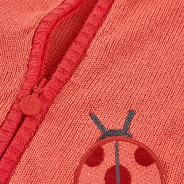 Chaqueta tricotosa de bebé niña