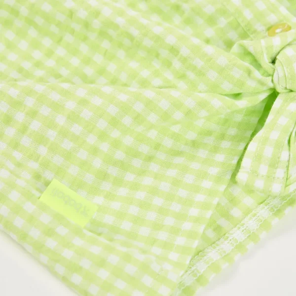 Camisa popelín cuadros de niña