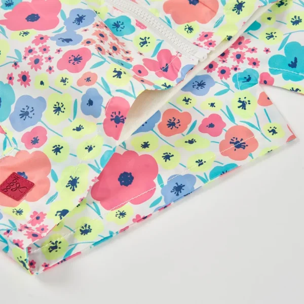 3131979801_d Parka tejido técnico flores de niña