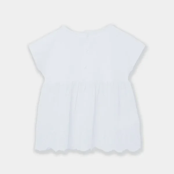 Camiseta punto combinada de niña