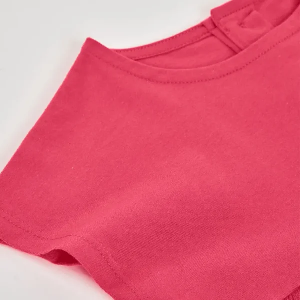 Camiseta punto combinada de niña