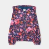 Chaqueta felpa flores de niña