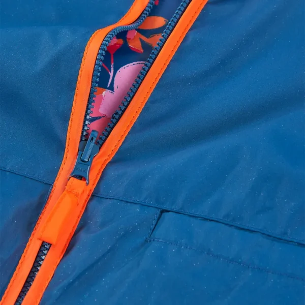 Parka reversible flores de niña