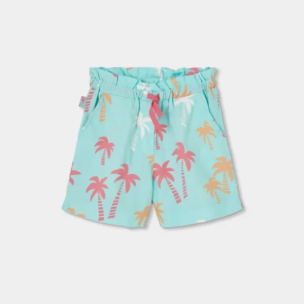 Bermudas viscosa "palmeras" de niña