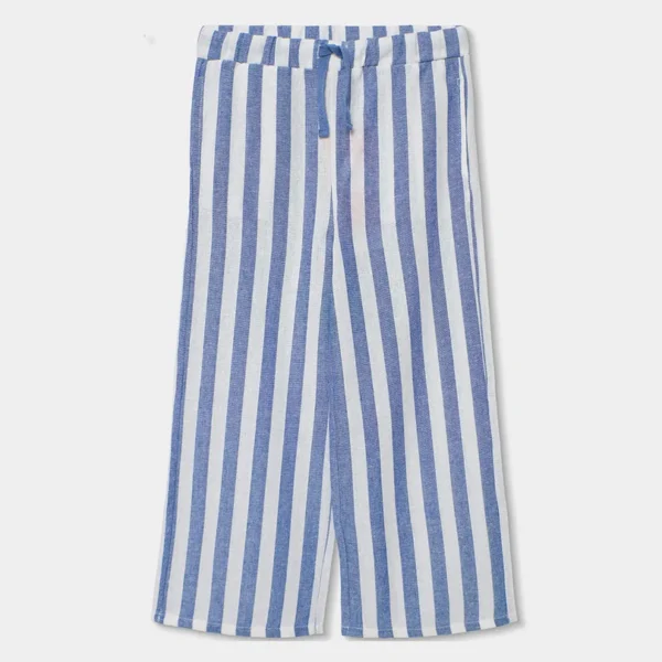 Pantalón lino listado de niña
