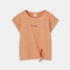 Camiseta punto flamé de niña