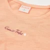 Camiseta punto flamé de niña
