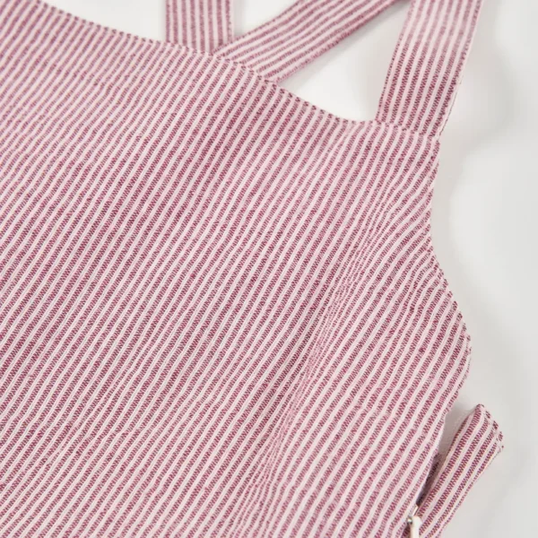 Mono popelín listado de niña