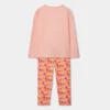 Pijama punto manga larga de niña