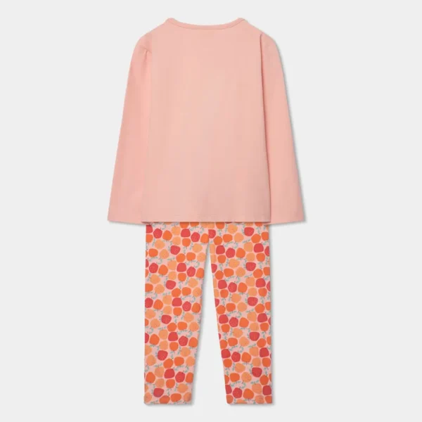 Pijama punto manga larga de niña