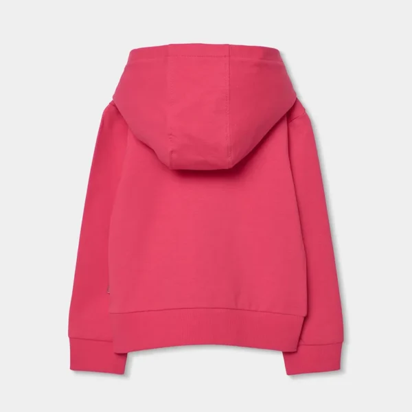 Chaqueta felpa con capucha de niña