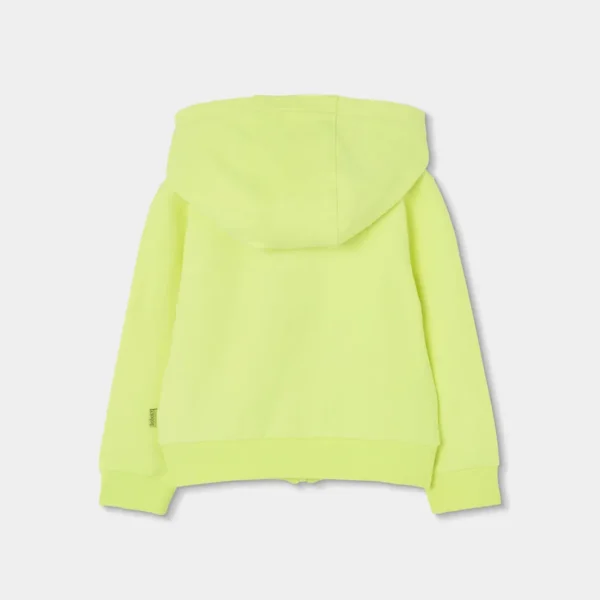 Chaqueta felpa con capucha de niña