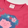 Camiseta punto estampada de niña