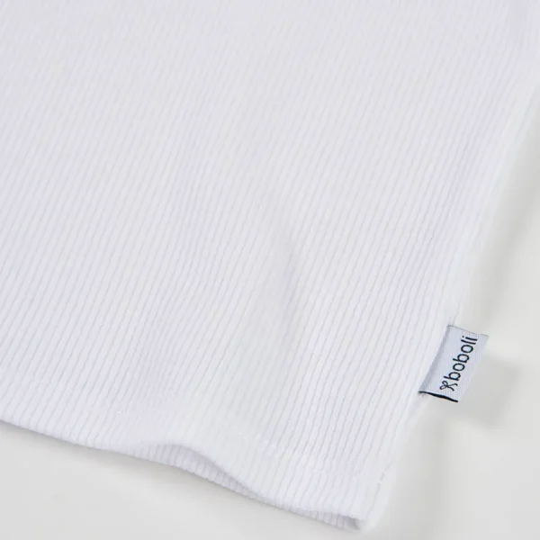 Camiseta punto canalé de niña