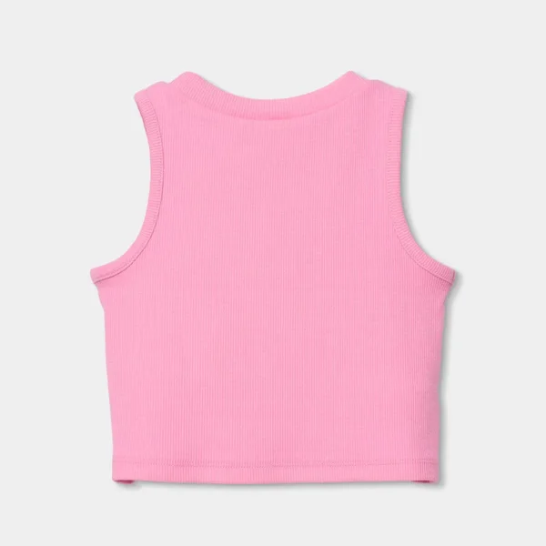 Camiseta punto canalé de niña