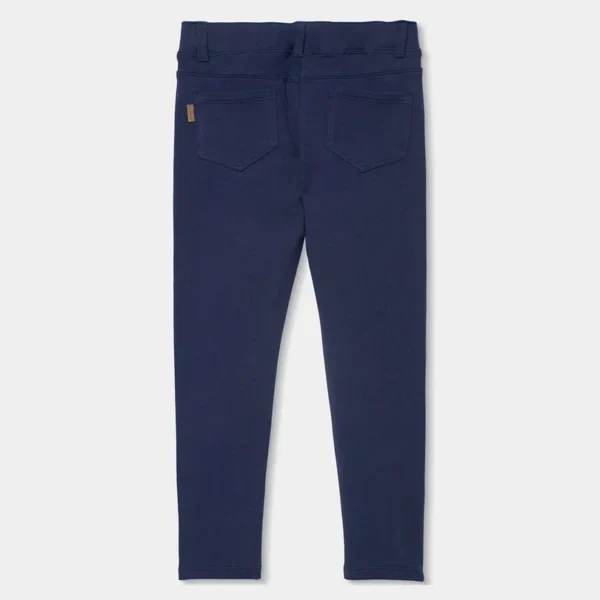 Pantalón felpa elástica de niña