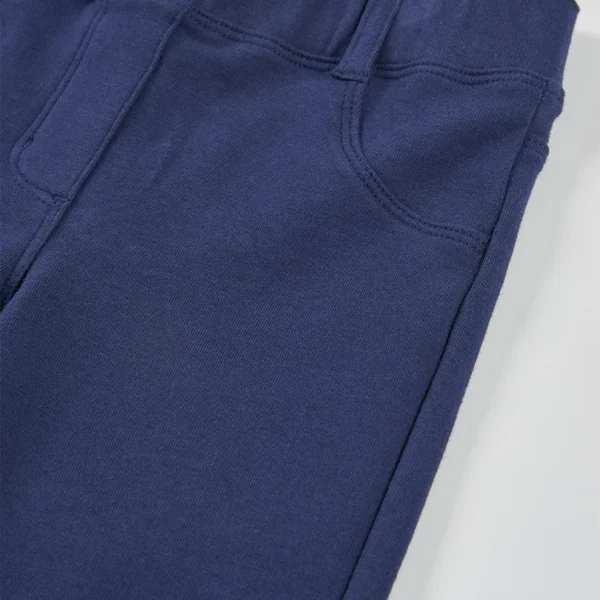 Pantalón felpa elástica de niña