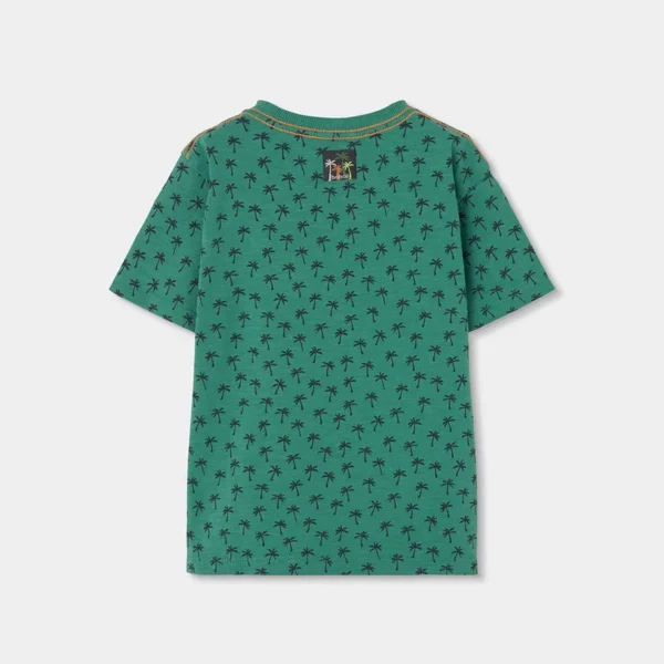 Camiseta punto flamé de niño