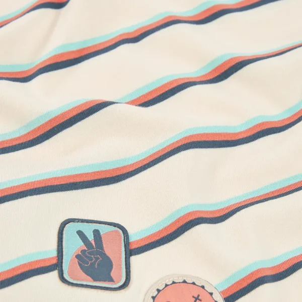 Camiseta punto listada de niño