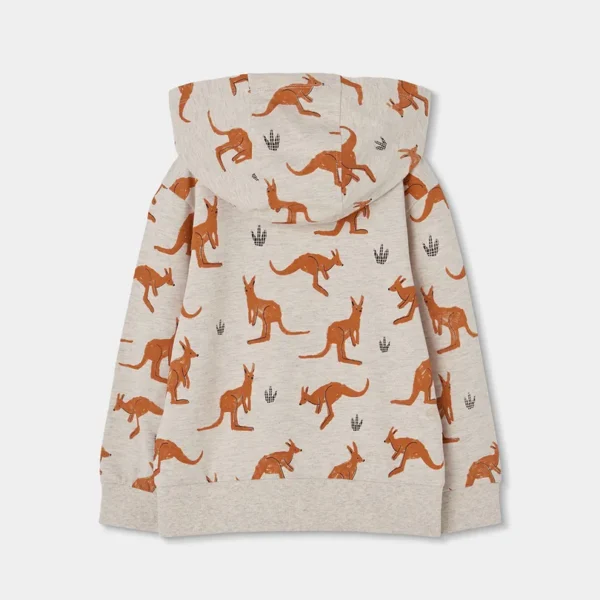 Chaqueta felpa estampada de niño