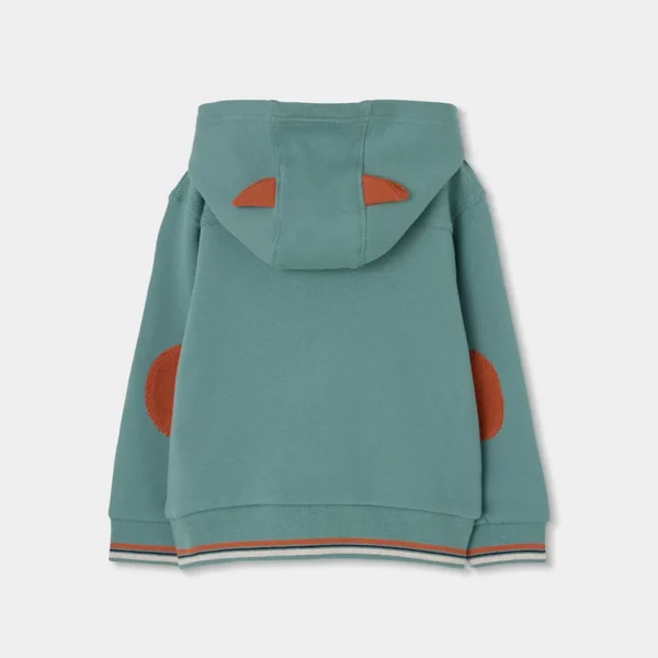 Chaqueta felpa con bandas de niño