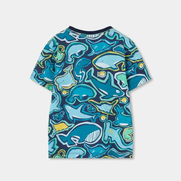 Camiseta punto estampada de niño