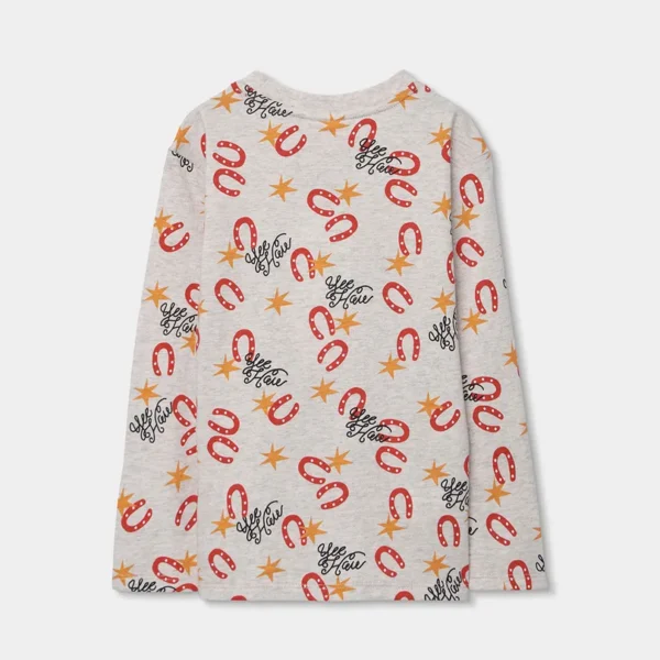 Pijama punto estampado de niño