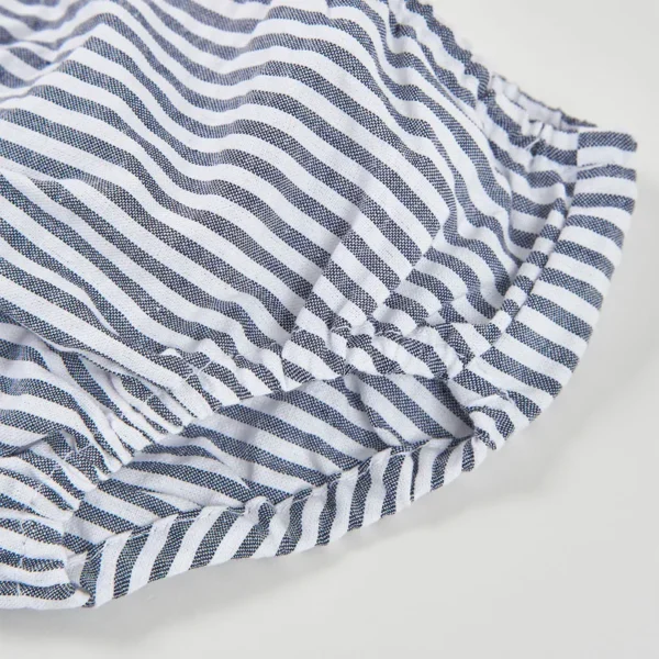 7030119872_f Vestido popelín listado de bebé