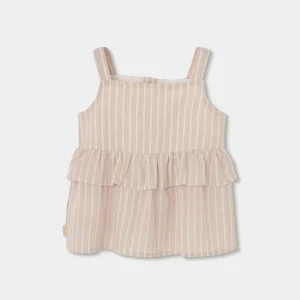 Top lino listado de niña