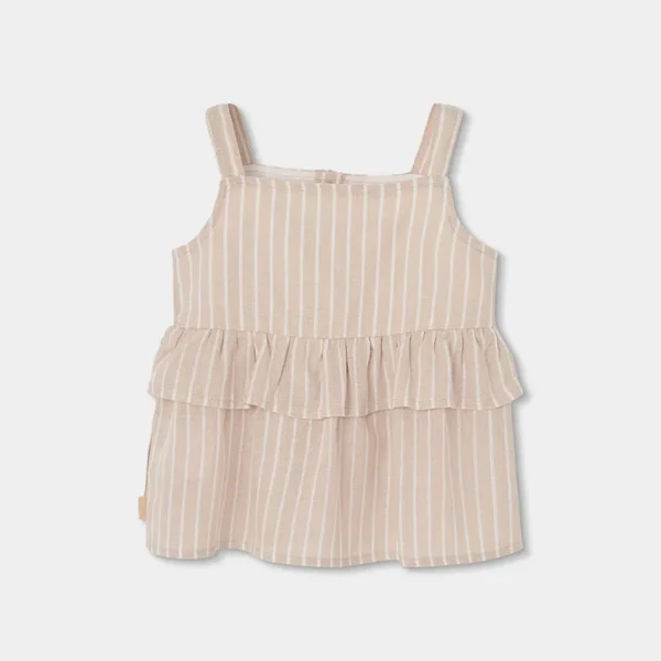 Top lino listado de niña