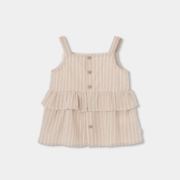 Top lino listado de niña