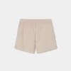 Bermudas lino listada de niña