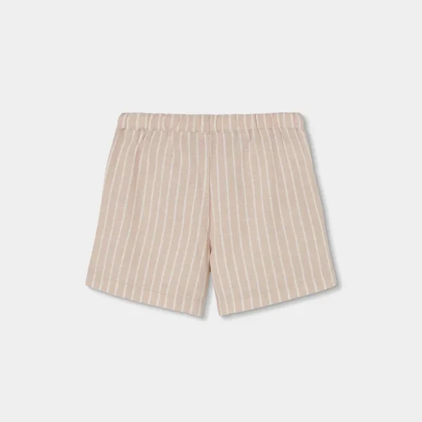 Bermudas lino listada de niña
