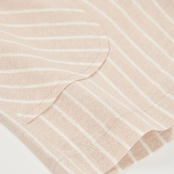 Bermudas lino listada de niña