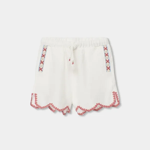 Bermudas de tejido de niña