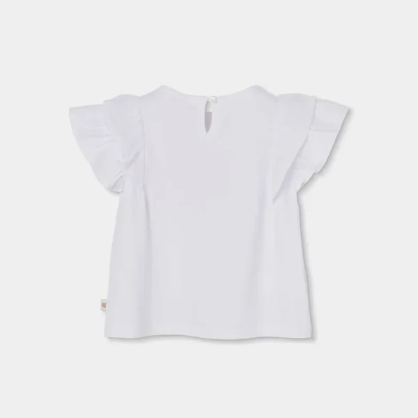 7330141100_b Camiseta punto combinada de niña