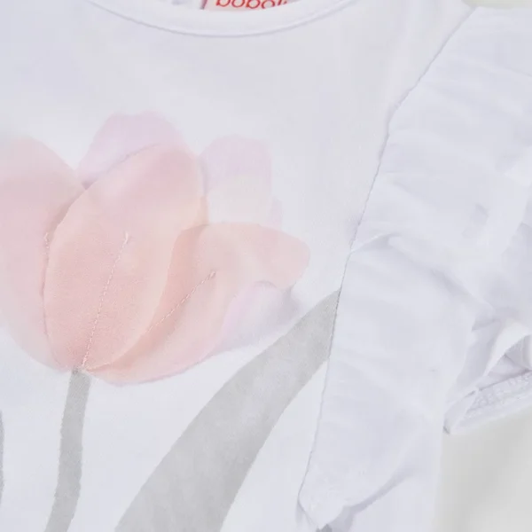 7330141100_c Camiseta punto combinada de niña