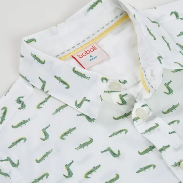 Camisa popelín estampada de niño