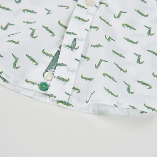 Camisa popelín estampada de niño