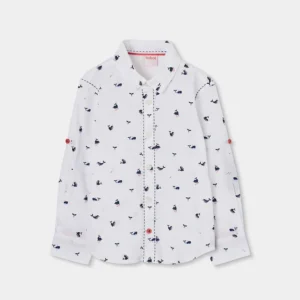 Camisa popelín estampada de niño
