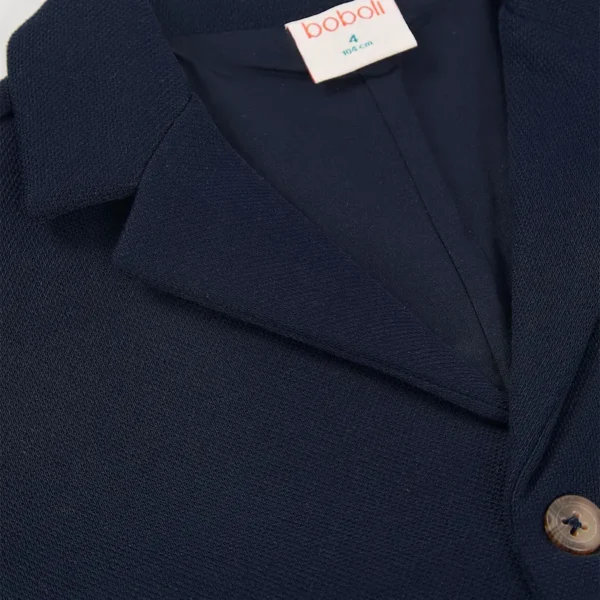 Americana punto piqué de niño