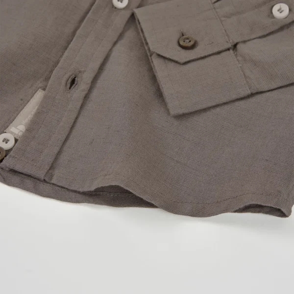 Camisa lino manga larga de niño