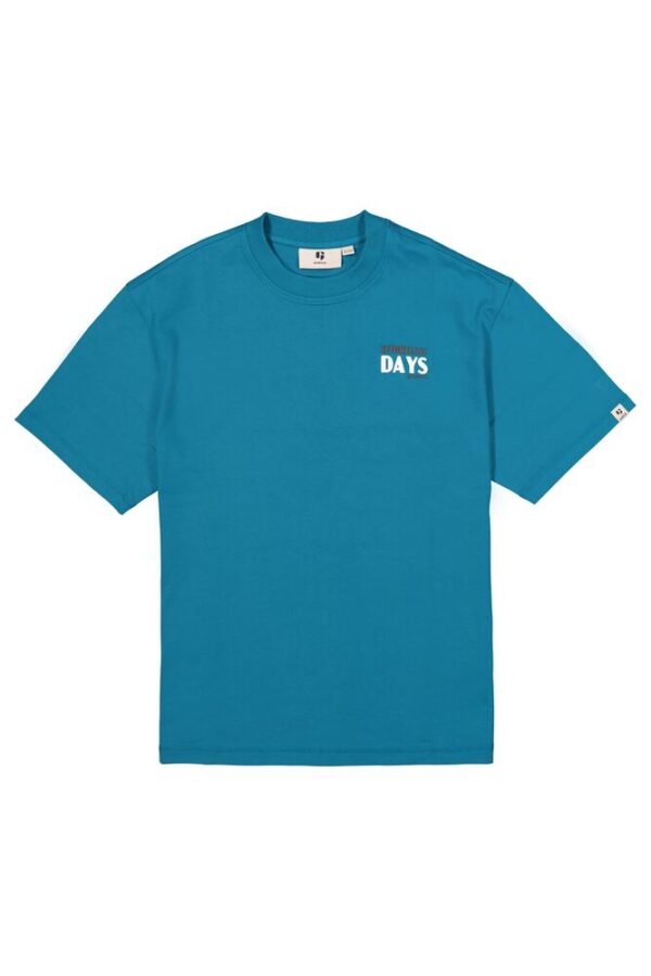Camiseta verde-azul