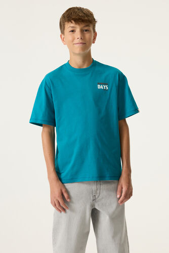 Camiseta verde-azul