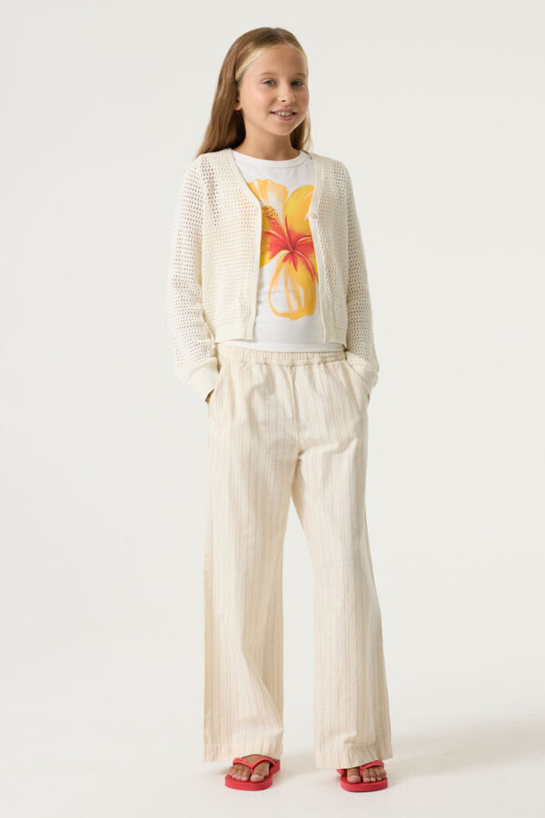 Cárdigan blanco roto