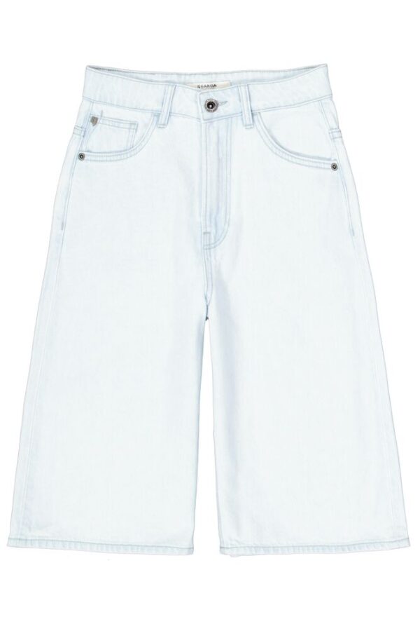 Pantalones cort lavado suave