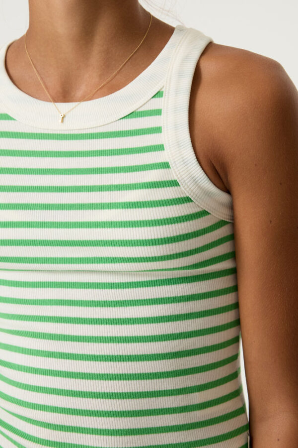 Camiseta de tirantes a rayas