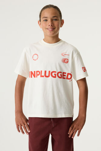 Camiseta con estampado de texto